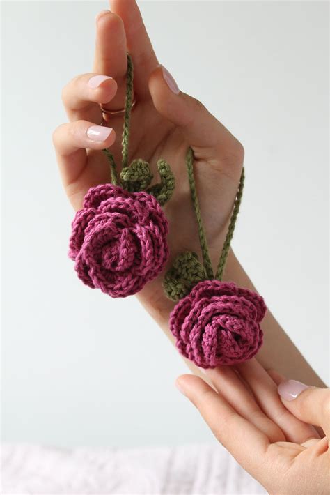 Image result for Rose Keychain Crochet Tutorial