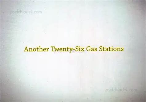 Gregory Eddi Jones - Another Twenty-Six Gas Stations, In the In-Between ...