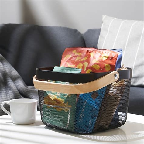 RISATORP basket, dark grey, 25x26x18 cm (9 ¾x10 ¼x7") - IKEA