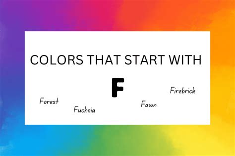 Crayon Colors That Start With F at Beau Galway blog