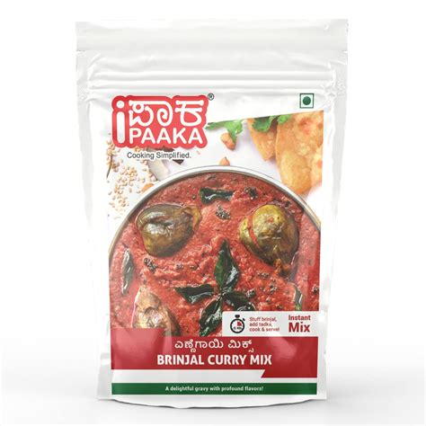 iPaaka Brinjal Curry Mix, 400g, Instant Mix,Authentic South Indian ...