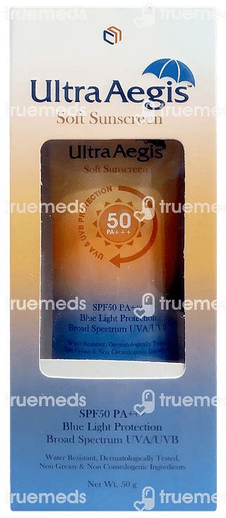 Ultra Aegis Soft Sunscreen 50 Spf 50 Gm - Uses, Side Effects, Dosage ...