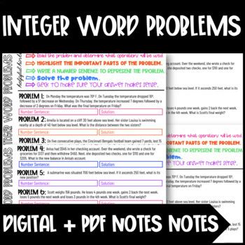 Image result for Integer Word Problems Examples