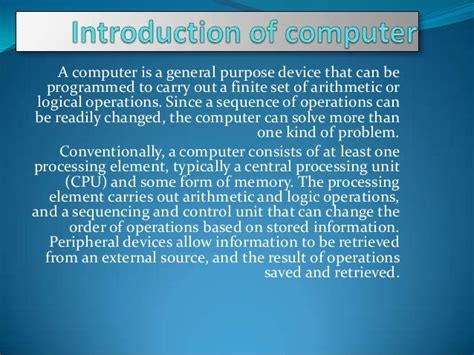 Image result for Introduction of a Computer
