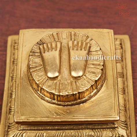 Traditional Brass Charan Paduka Small – Ekaa Handicrafts