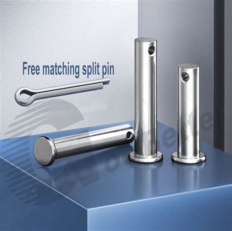 CLEVIS PINS HINGE PIN M6 M8 A2 STAINLESS STEEL WITH SPLIT PIN COTTER ...