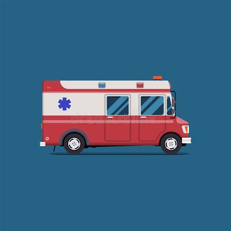 救护车紧急医务人员汽车 传染媒介平的设计 急救运输 在空白背景的孤立 向量例证 - 插画 包括有 危险, 帮助: 70932841