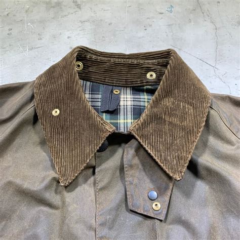 90's Barbour MOORLAND バブアー ムーアランド ワックスドジャケット 8oz オリーブ 廃番モデル 93年 グッド ...