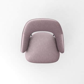 Office chair top view, modern designer furniture, chair isolated on ...