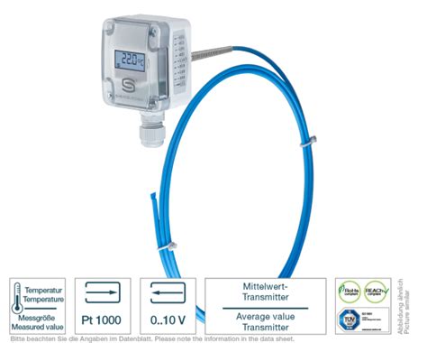 Average value transmitter with display 0-10 V
