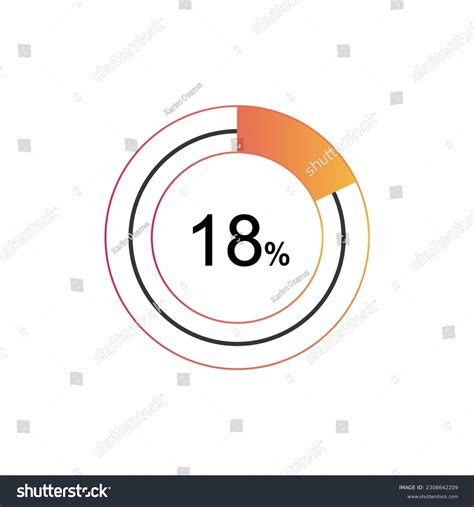 18 Percentage Diagrams Pie Chart Your Stock Vector (Royalty Free ...