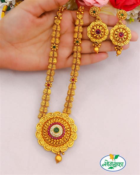 FLORAL DAZZLE RAJWADI NECKLACE – Sonchafa
