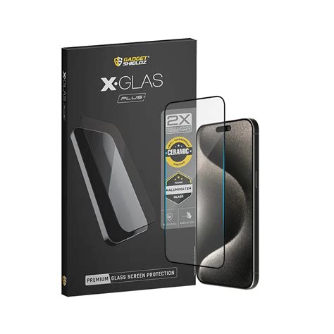 iPhone 15 Pro Max Tempered Glass Screen Protector | GadgetShieldz