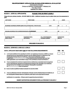 Fillable Online dir ca BLOCK 1 (FOR ALL APPLICANTS) Fax Email Print ...