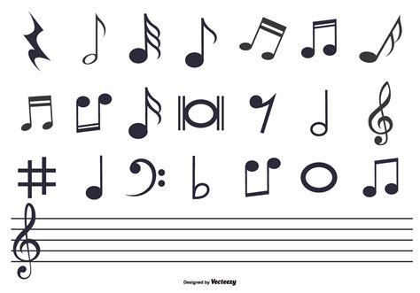 Free Vector Music Notes 的图像结果