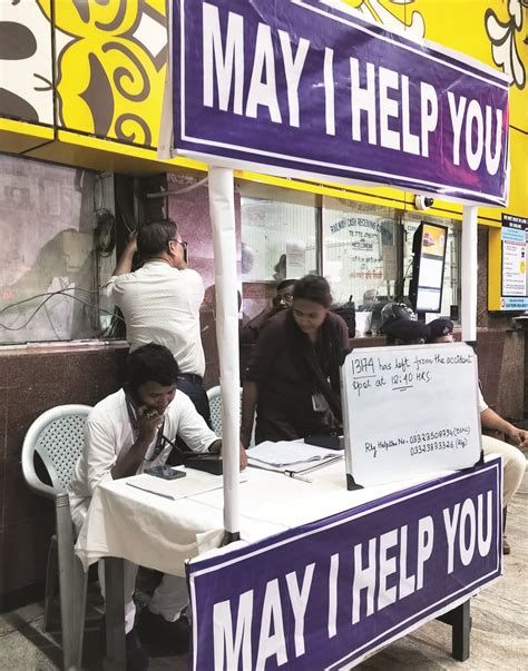 Help desks at Sealdah crowded with anxious passengers