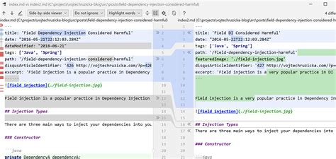Comparing Files 的图像结果