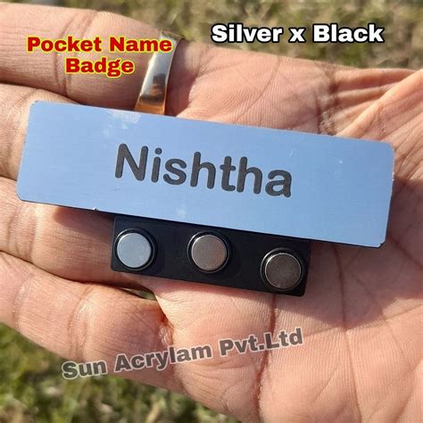 Pocket Badges - Pocket Name Badges Manufacturer from Ahmedabad