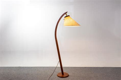 Mid-Century Teak Arc Floor Lamp at 1stDibs