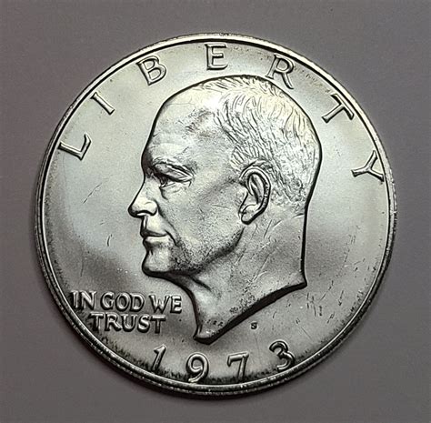 1973-S SILVER Eisenhower Dollar MS-64 (Near Gem) - For Sale, Buy Now ...