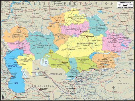 Kazakhstan Map