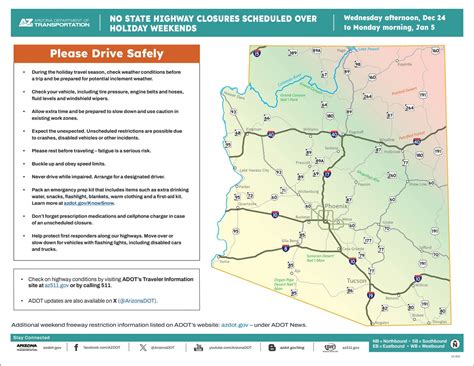 ADOT Reminder: An Updated Weekend Freeway Travel Advisory (Phoenix Area)