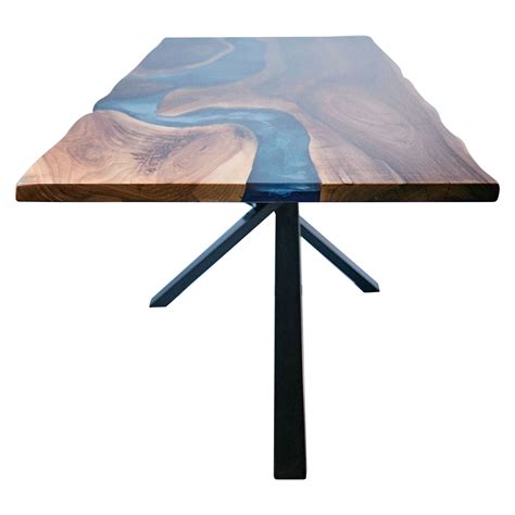 Dramatic Live Edge Black Walnut Dining Table, Handcrafted by Barry ...
