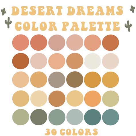 Desert Color Palette at Dale Armour blog