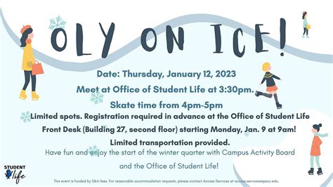 Welcome Week: Oly on Ice! at Oly on Ice (Isthmus Park), Olympia on 12th ...