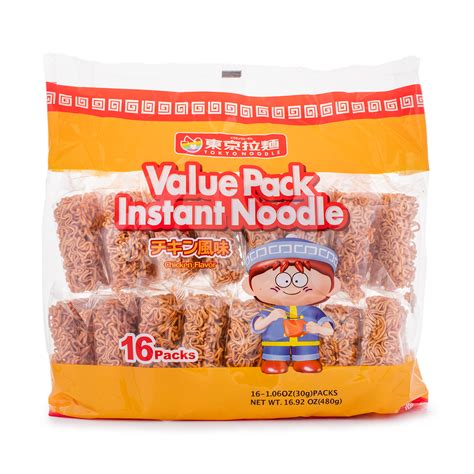 Get Tokyo Noodles Value Pack Instant Noodle, Chicken Flavor 16 Packs ...