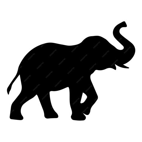 Premium Vector | Elephant silhouette