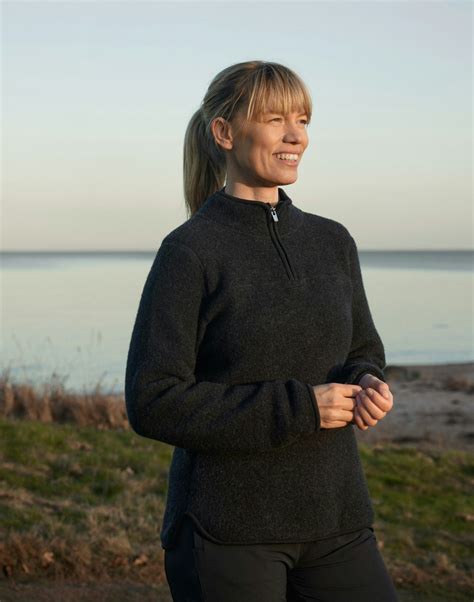 Women's merino wool fleece jacket - Free shipping - Dilling