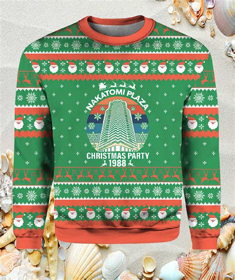 Die Hard Christmas Party 1988 Ho Ho Ho Christmas Sweater - Nouvette