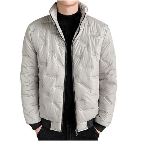 Dezsed Mens Winter Coats Clearance Men Casual Fashion Solid Padded ...