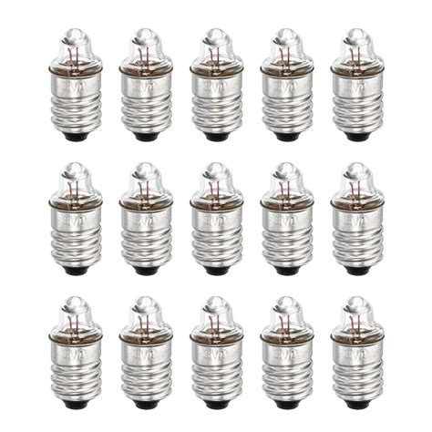 Buy MECCANIXITY E10 Screw Base Miniature Bulbs DC 3V Warm Yellow Light ...