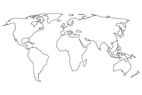 World Map Simple 的图像结果