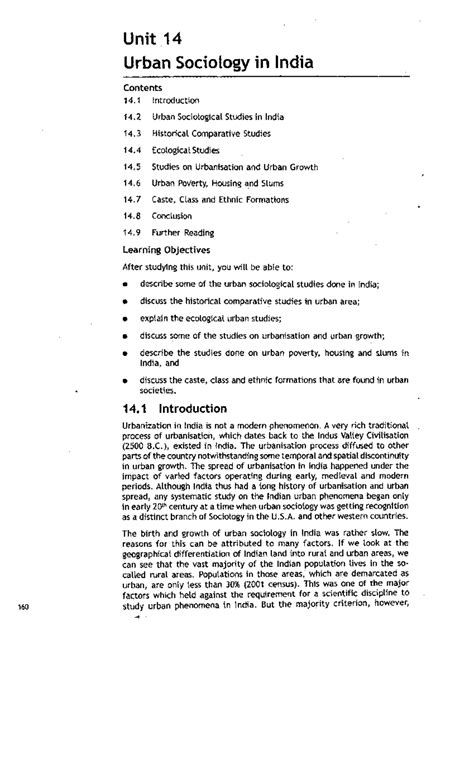 Urban sociology in india - Unit 14 Urban Sociology in lndia Contents 14 ...