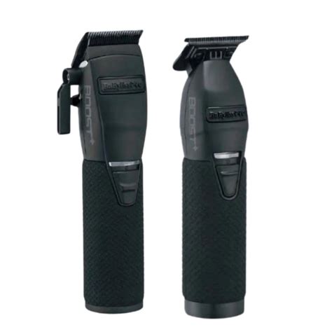 BaByliss PRO Matte Black Boost Clipper & Trimmer Set with No Slip ...