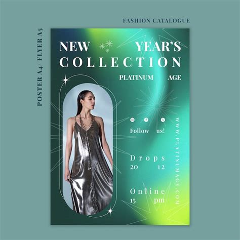Fashion catalogue template design | Free PSD