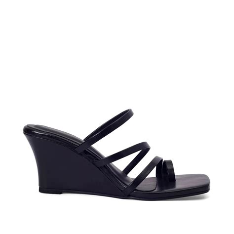 Buy Lopez Glitz Party Black Wedges | Lino Perros