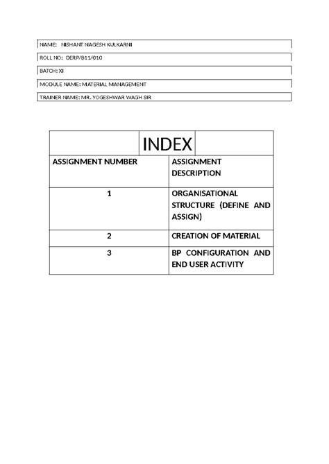 Nishant Kulkarni MM Assignment - NAME: NISHANT NAGESH KULKARNI ROLL NO ...