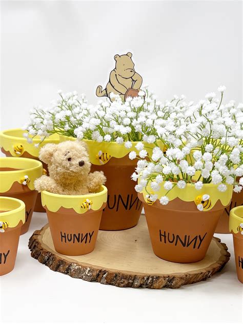Winnie the pooh terra cotta hunny pots centerpieces party etsy – Artofit