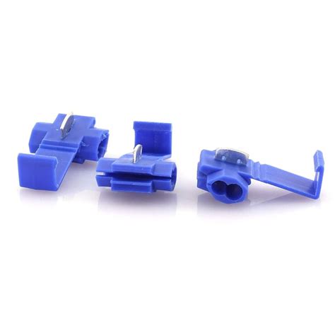 Blue Wire Connectors 100-Piece Blue T-Tap Connectors & Male Terminals ...