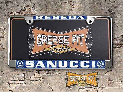 Replica Dealership License Plate Frames - Grease Pit Graphics