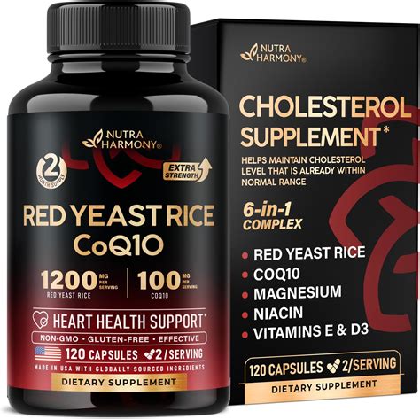 Amazon.com: Clean Nutraceuticals COQ10 200mg Red Yeast Rice Omega 3 Magnesium Complex 500mg ...