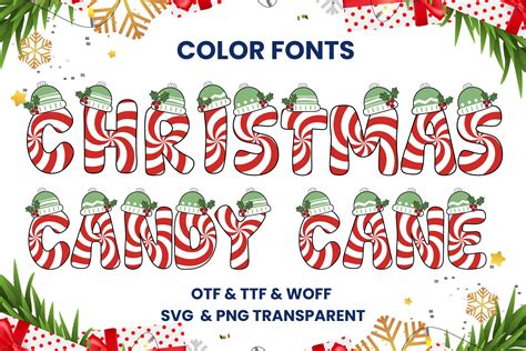 Christmas Candy Cane Font by Adalin Digital · Creative Fabrica