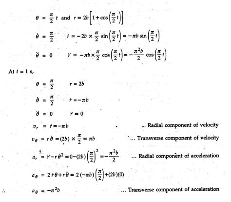 Radial and Transverse Components (Polar Co-ordinates) - with Solved ...