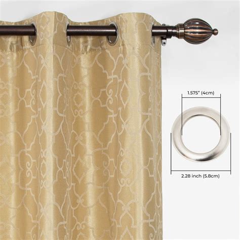 Buy DECO WINDOW Premium Set of 2 Jacquard Room Darkening Door Curtains ...
