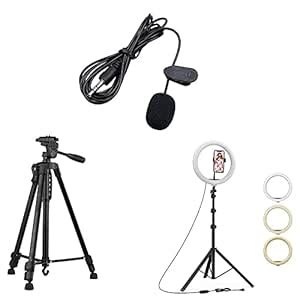 Buy TechKing Combo Pack of 3 Items - 3366 Tripod Mobile & Camera Stand ...