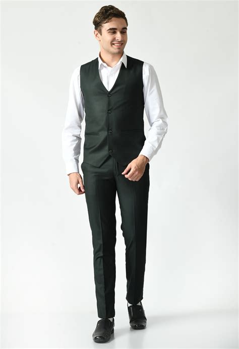 Buy B. Green Notch Lapel Slim Fit Suit - Exclusive Suits for Men Online ...